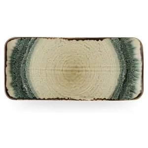 Dudson Harvest Flare Linen Organic Rectangular Plate 35 x 16cm/13.75 x 6.25"