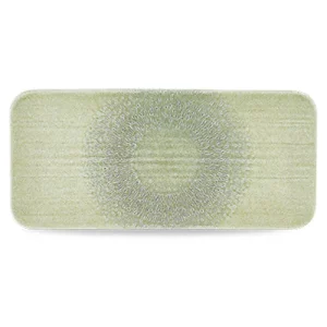 Dudson Harvest Grain Speckle Green Organic Rectangular Platter 34.6 x 15.6cm/13.6 x 6.14"