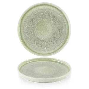 Dudson Harvest Grain Speckle Green Walled Plate 26cm/10.25"