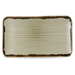 Dudson Harvest Linen Organic Rectangular Plate 27 x 16cm/10.6 x 6.3"