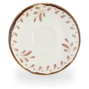 Dudson Harvest Mediterranean Terracotta Cappuccino Saucer 15.6cm/13.75"