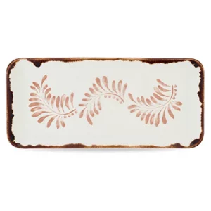 Dudson Harvest Mediterranean Terracotta Organic Rectangular Platter 34.6 x 15.6cm/13.75 x 6.14"