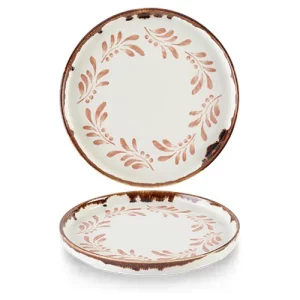 Dudson Harvest Mediterranean Terracotta Walled Plate 21cm/8.25"