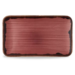 Dudson Harvest Plum Organic Rectangular Plate 27 x 16cm/10.6 x 6.3"