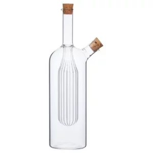KitchenCraft World of Flavours Italian Dual Oil and Vinegar Bottle 350ml/100ml 10oz/3.4oz