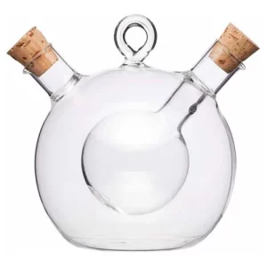 KitchenCraft World of Flavours Italian Dual Oil and Vinegar Bottle 350ml/70ml 11.8oz/2.4oz