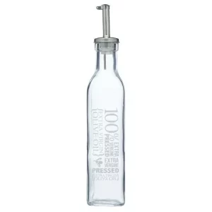 KitchenCraft World of Flavours Italian Glass Oil / Vinegar Bottle 270ml/9.1oz