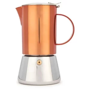 La Cafetière Copper-Finish Stovetop Espresso Maker 200ml/6.7oz