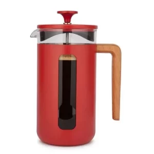La Cafetière Pisa Stainless Steel Cafetière Red 1L/34oz