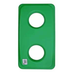 Recycle Lid - 2 Holes Bottle Or Can - Green - 4 Pack