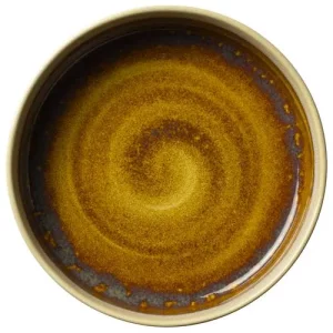 Steelite Aurora Vesuvius Amber Round Stacking Tray 20.25cm/7.97"