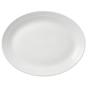 Steelite Bead Accent Oval Coupe Plate 34.25cm/13.48"