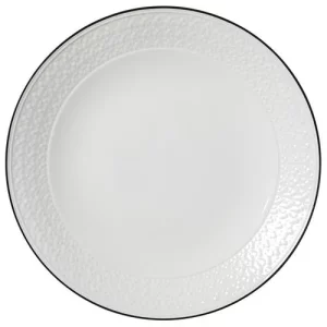 Steelite Bead Black Band Accent Coupe Plate 28.5cm/11.22"