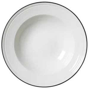 Steelite Bead Black Band Soup/Pasta Plate 24cm/9.45"