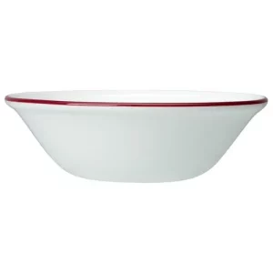 Steelite Bead Maroon Band Oatmeal Bowl 16.5cm/6.5"