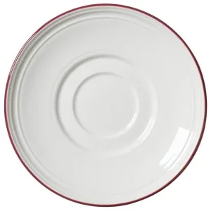Steelite Bead Maroon Band Saucer 15cm/5.91"
