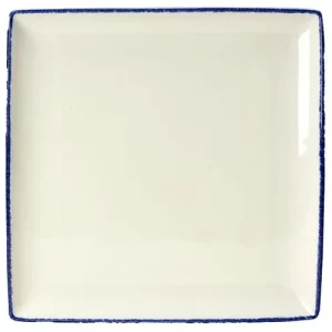 Steelite Blue Dapple Square One Dish 27 x 27cm/10.63 x 10.63"