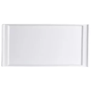 Steelite Cafe Porcelain Rectangle Tray Handled 30 x 14.5cm/11.81 x 5.71"