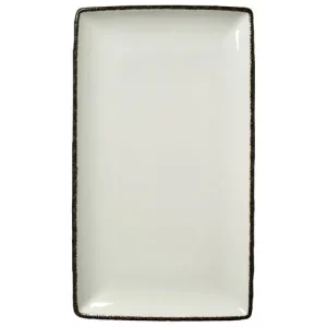 Steelite Charcoal Dapple Rectangle Three Dish 32 x 19cm/12.6 x 7.48"