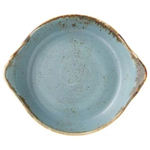 Steelite Craft Blue Round Eared Dish 18.5cm/7.28"