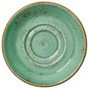 Steelite Craft Moonstone Aqua Double Well Saucer 14.5cm/5.71"