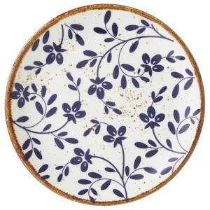 Steelite Flora Blue Coupe Plate 15.25cm/6"