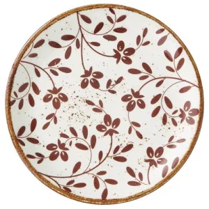 Steelite Flora Brown Coupe Plate 15.25cm/6"
