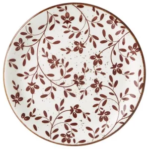 Steelite Flora Brown Coupe Plate 20.25cm/7.97"