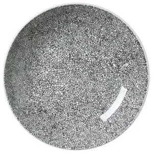Steelite Ink Crackle Black Coupe Bowl 25.5cm/10"