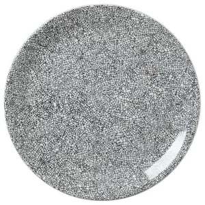 Steelite Ink Crackle Black Coupe Plate 30cm/11.81"