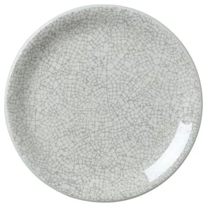 Steelite Ink Crackle Grey Coupe Plate 15.25cm/6"