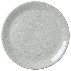 Steelite Ink Crackle Grey Coupe Plate 20.25cm/7.97"