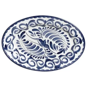 Steelite Puebla Blue Oval Platter 27cm/10.625"
