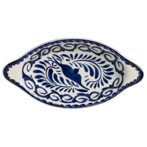 Steelite Puebla Blue Oval Rarebit Dish 340ml/12oz