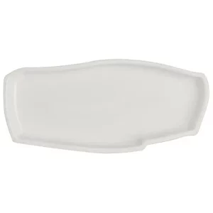 Steelite RO White Album Geometric Tray 13 x 6 x 1.5cm/5.12 x 2.36 x 0.59"