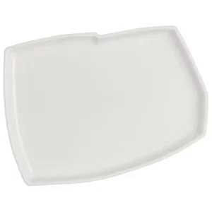Steelite RO White Album Geometric Tray 15 x 10.8 x 1.5cm/5.91 x 4.25 x 0.59"
