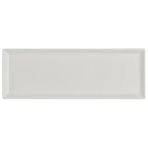 Steelite RO White Album Rectangular Tray 28.5 x 10.25 x 1.9cm/11.22 x 4 x 0.75"