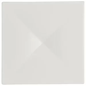 Steelite RO White Album Square Elevation with Indent Plate 16.2 x 16.2 x 1.9cm/6.38 x 6.38 x 0.75"
