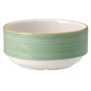Steelite Rio Green Unhandled Stack Soup Cup 285ml/10oz