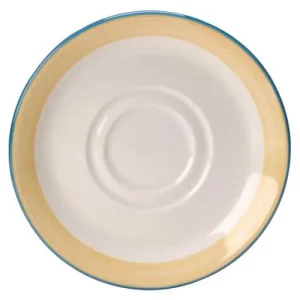 Steelite Rio Yellow Double Well Saucer 14.5cm/5.71"