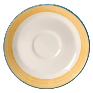 Steelite Rio Yellow Slimline Saucer 15.25cm/6"