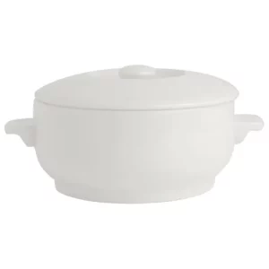 Steelite Simplicity White Casserole Bowl With Lid 425ml/14.96oz