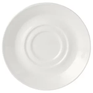 Steelite Simplicity White Double Well Saucer 14.5cm/5.71"