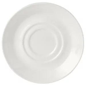 Steelite Simplicity White Double Well Soup Stand 16.5cm/6.5"