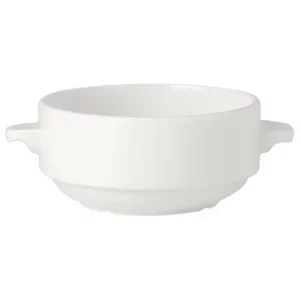 Steelite Simplicity White Lugged Stacking Soup Cup 285ml/10oz
