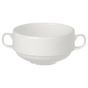 Steelite Spyro Handled Stacking Soup Cup 285ml/10oz