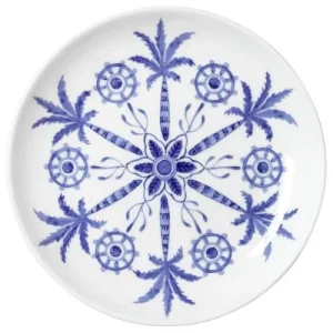 Steelite Sultan's Garden Blue Coupe Butter Dish 11cm/4.33"