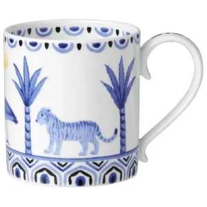 Steelite Sultan's Garden Blue Coupe Mug V1 350ml/12.32oz
