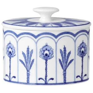 Steelite Sultan's Garden Blue Coupe Oval Sugar 225ml/7.92oz