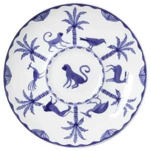 Steelite Sultan's Garden Blue Coupe Tea For One Saucer